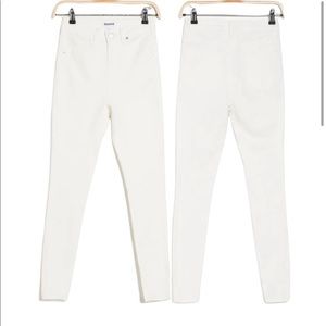 Abound White Sustainable Denim High Rise Skinny Jeans Zipper Fly Size 24/25/27